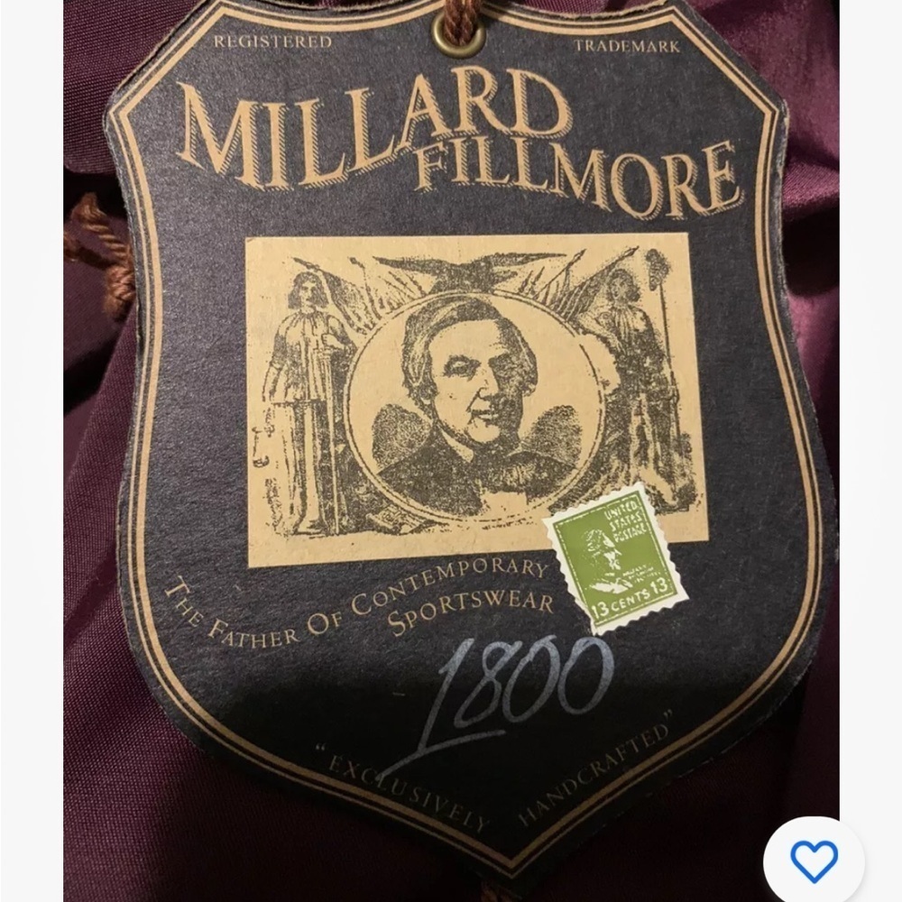 Millard Fillmore Burgundy Crop Top Jacket Women’s Size XS - Picture 7 of 10